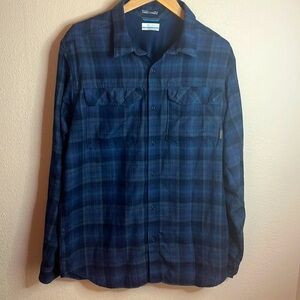 Columbia Omni-wick plaid long sleeve size L